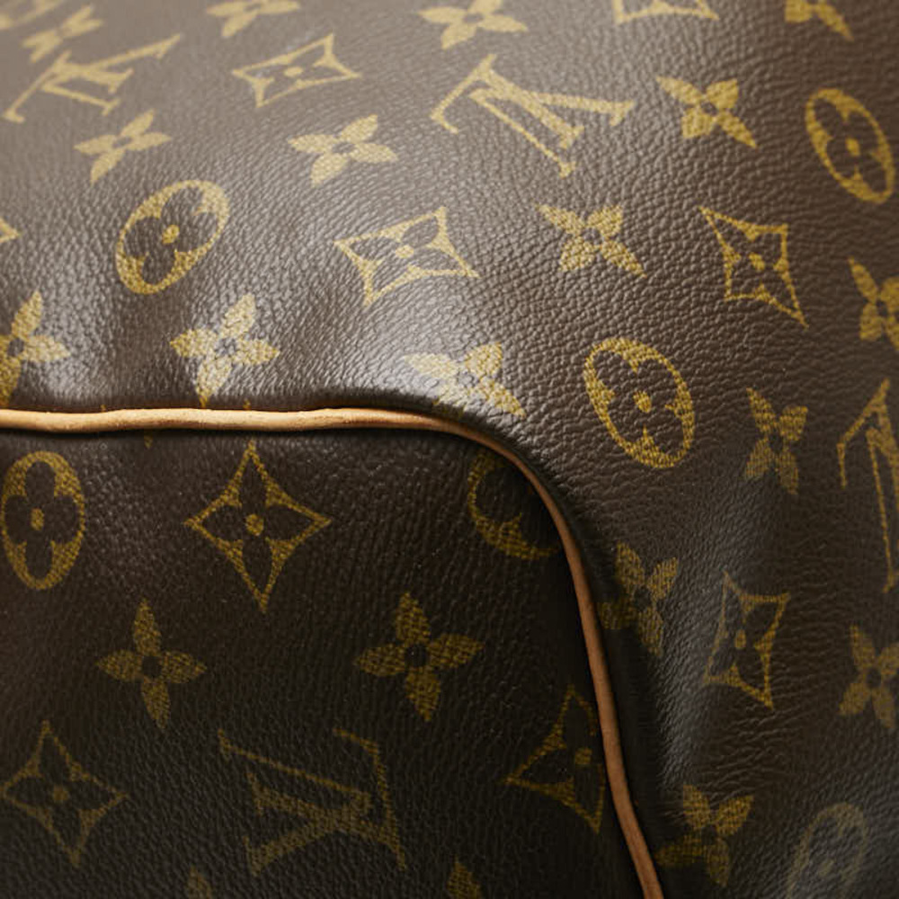 Louis Vuitton Monogram Keepall Bandouliere Boston Shoulder Bag Brown Leather - Picture 5 of 9